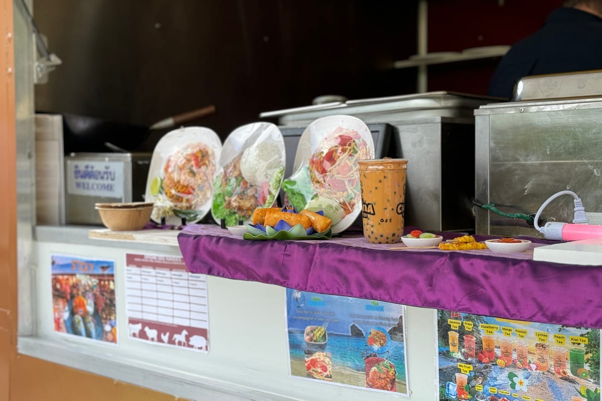 Le comptoir du food truck Chana Thai