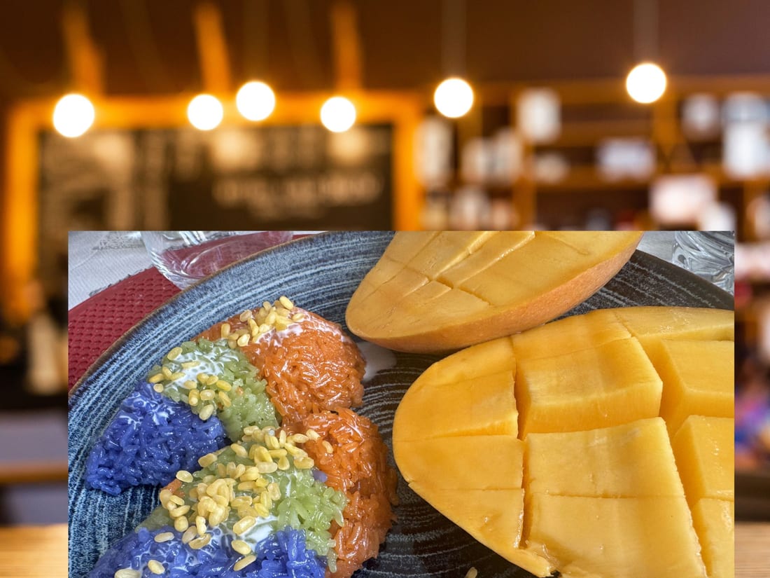 Mangue et sticky rice