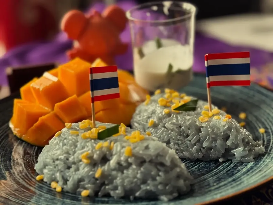 Mangue et riz gluant au lait de coco — Chana Thai à Athis-Mons